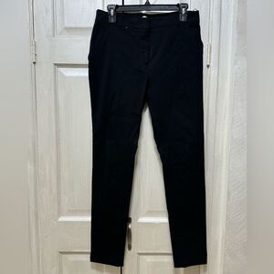 Primark Women 10 Black Viscose Bland Stretchy Skinny Pants High Rise Pockets